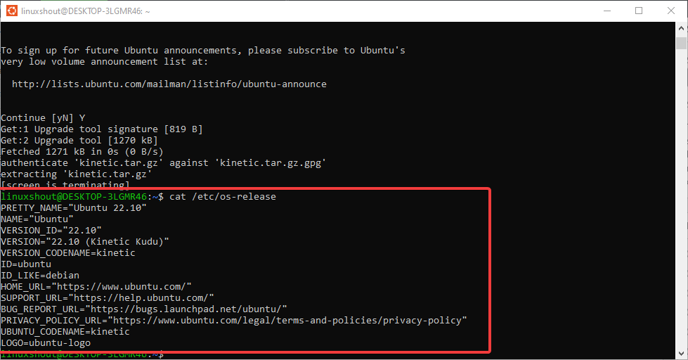 confirm-upgrade-ubuntu-22.04-to-ubuntu-22.10-wsl- confirm-upgrade-ubuntu-22.04-to-ubuntu-22.10-wsl-