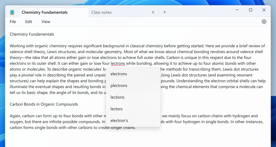 spellcheck-win-11-notepad spellcheck-win-11-notepad