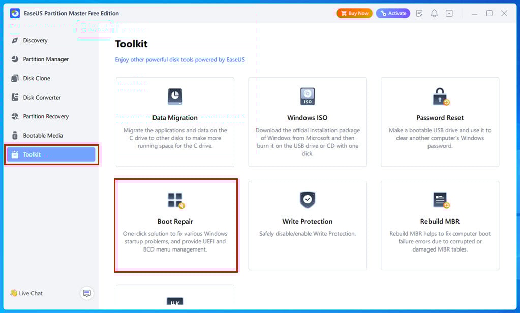 easeus-bootrepair easeus-bootrepair