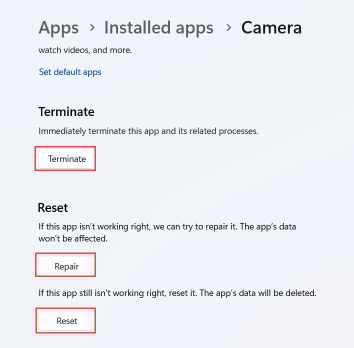 terminate-and-repair terminate-and-repair