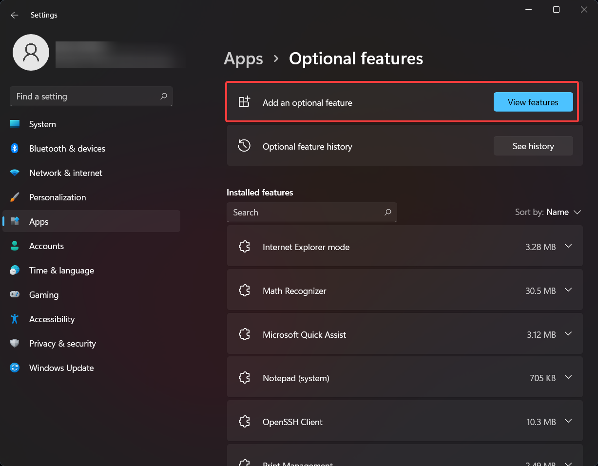 add-optional-feature add-optional-feature