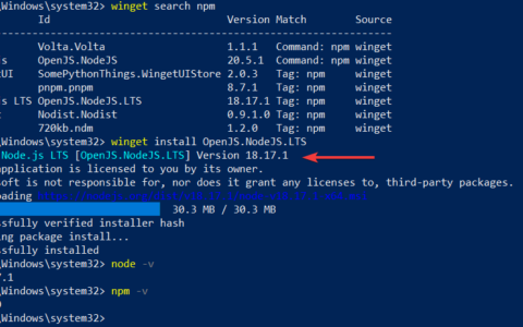 如何使用命令提示符在 windows 11 或 10 上安装 angular