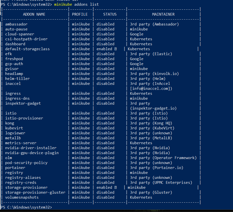 minikube-add-ons-list minikube-add-ons-list