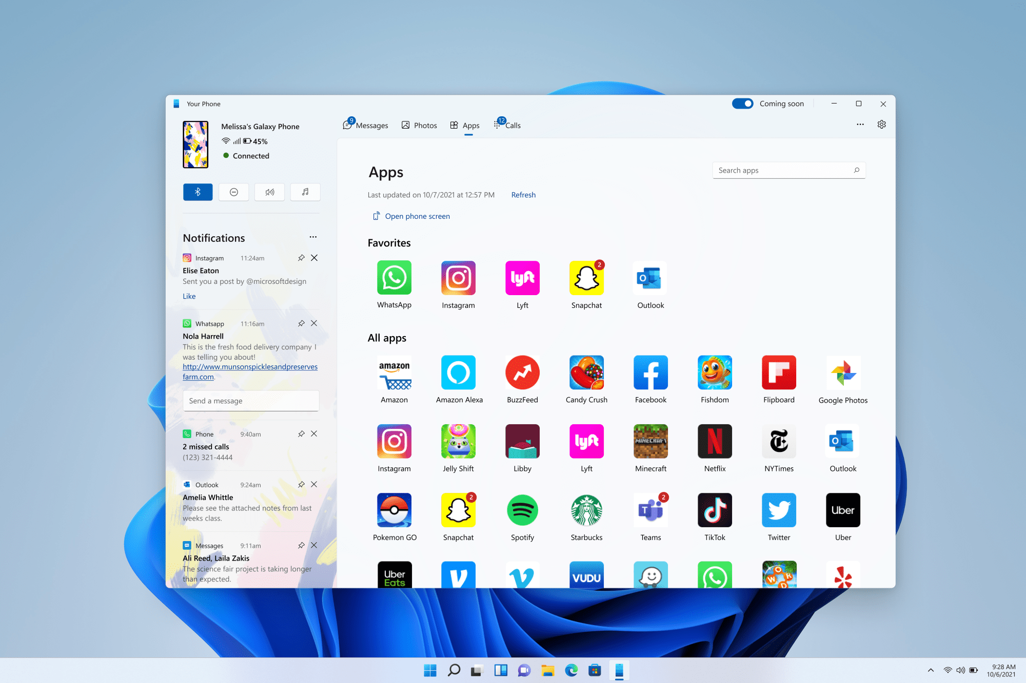 your-phone-app-on-windows-11-showing-apps your-phone-app-on-windows-11-showing-apps
