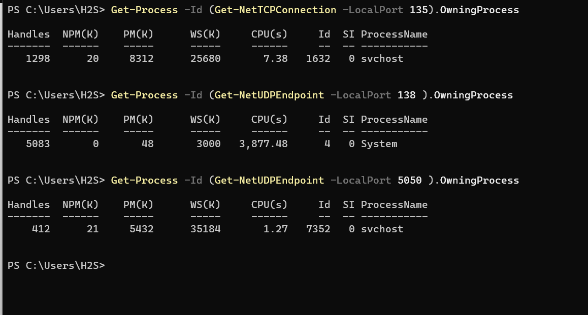 find-particular-tcp-connection-port-details-in-powershell find-particular-tcp-connection-port-details-in-powershell