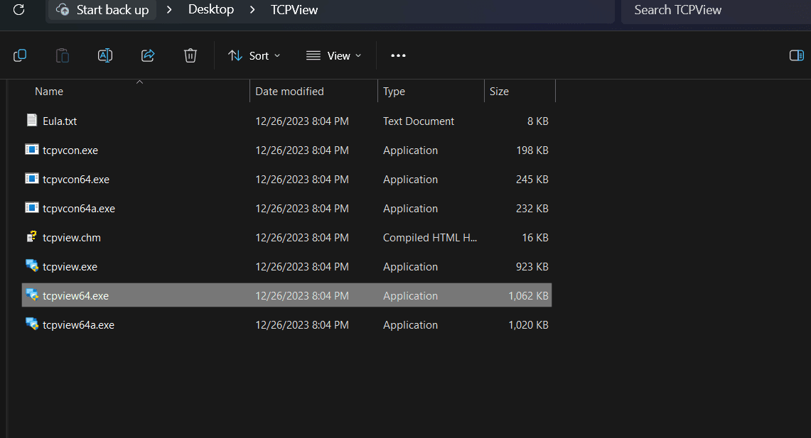 tcpview-extract-folder-sysinternal tcpview-extract-folder-sysinternal