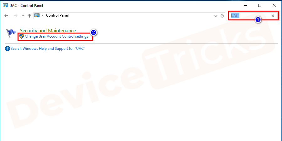 type-uac-in-the-search-box-of-control-panel type-uac-in-the-search-box-of-control-panel