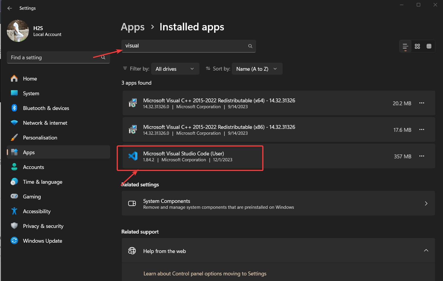 windows-settings-to-find-visual-studio-code-version-1 windows-settings-to-find-visual-studio-code-version-1